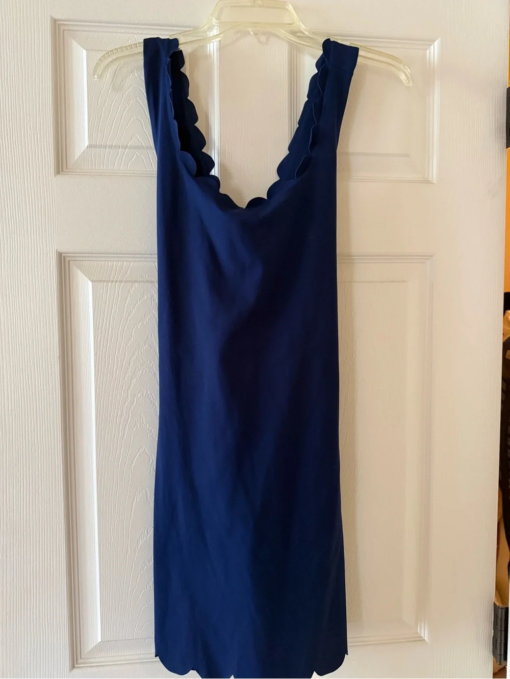 J. Crew Navy Scalloped Active Dress